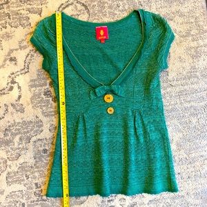 Green and gold Vintage Manoush top